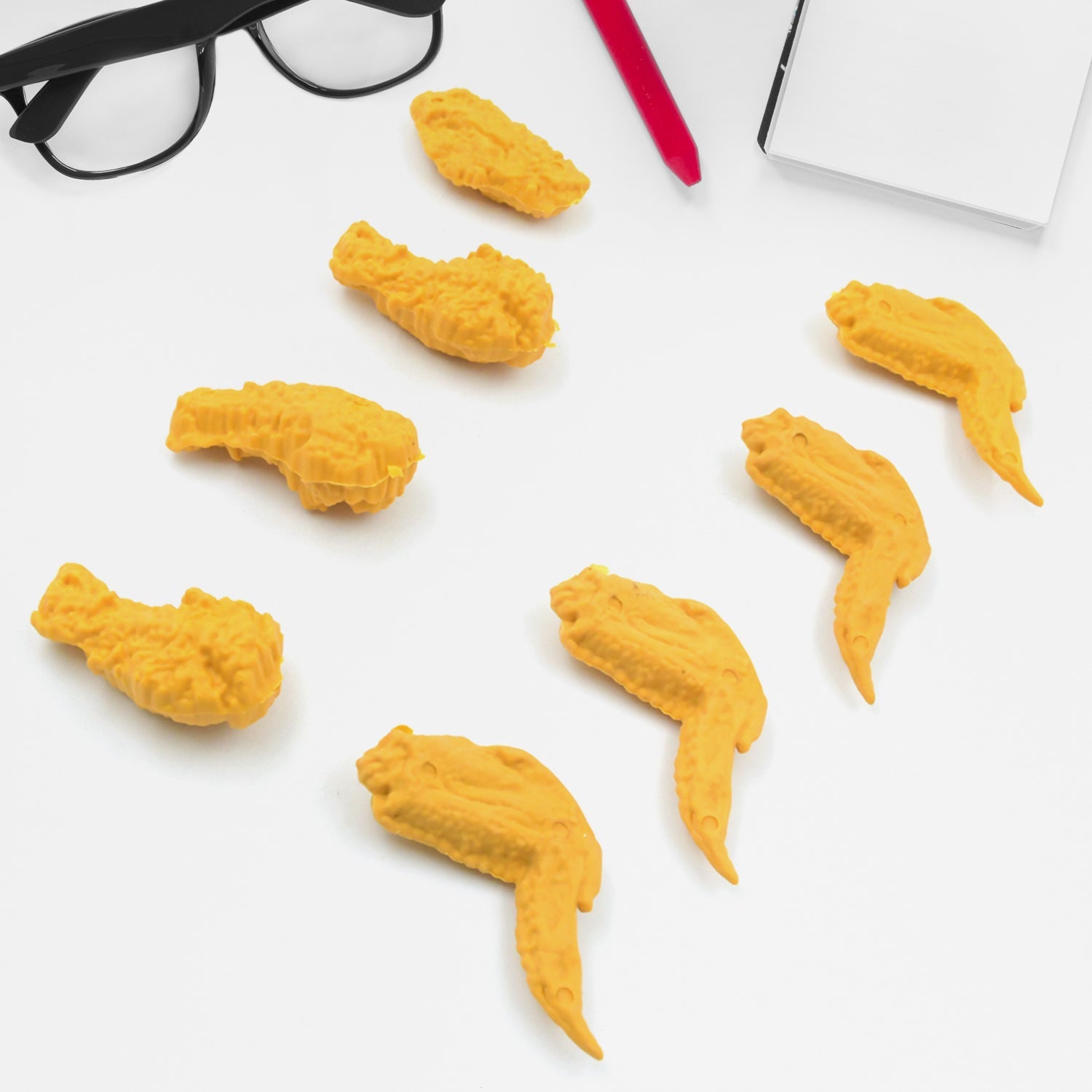 4341 Cute Erasers, Pencil Eraser, Chicken Wings Chicken Legs Eraser Student School Supplies Gifts Chicken Rubber Drawing Small Eraser Office Accessory Fun Back to School Supplies Gifts Party Favor for Kids Adults Students (8 Pcs Set) 4341 Cute Erasers, Pencil Eraser, Chicken Wings Chicken Legs Eraser Student School Supplies Gifts Chicken Rubber Drawing Small Eraser Office Accessory Fun Back to School Supplies Gifts Party Favor for Kids Adults Students (8 Pcs Set)